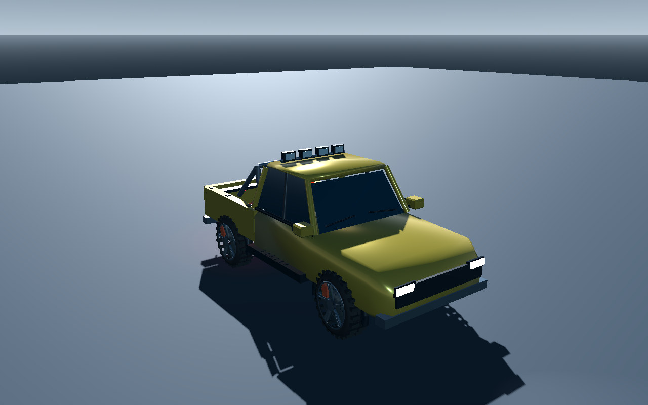 Actual Dovetail R5 studio render showing roof-mounted rally lamps, side steps, cargo fittings and raised all-terrain tyres