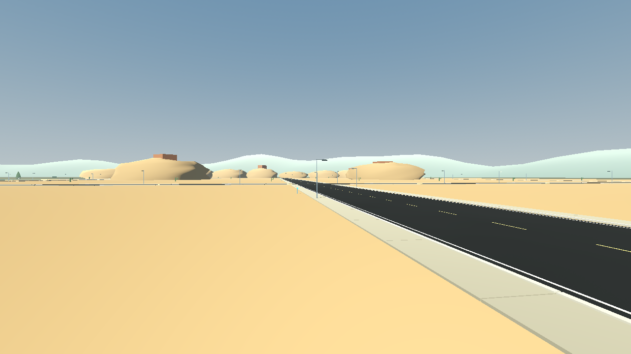 Actual CarRis game capture: Sunstone Desert