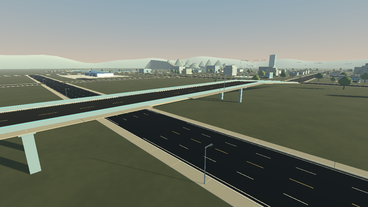 Actual CarRis game capture: Skyline Flyover
