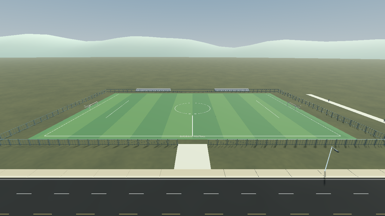 Actual CarRis game capture: Gardenway Football Ground