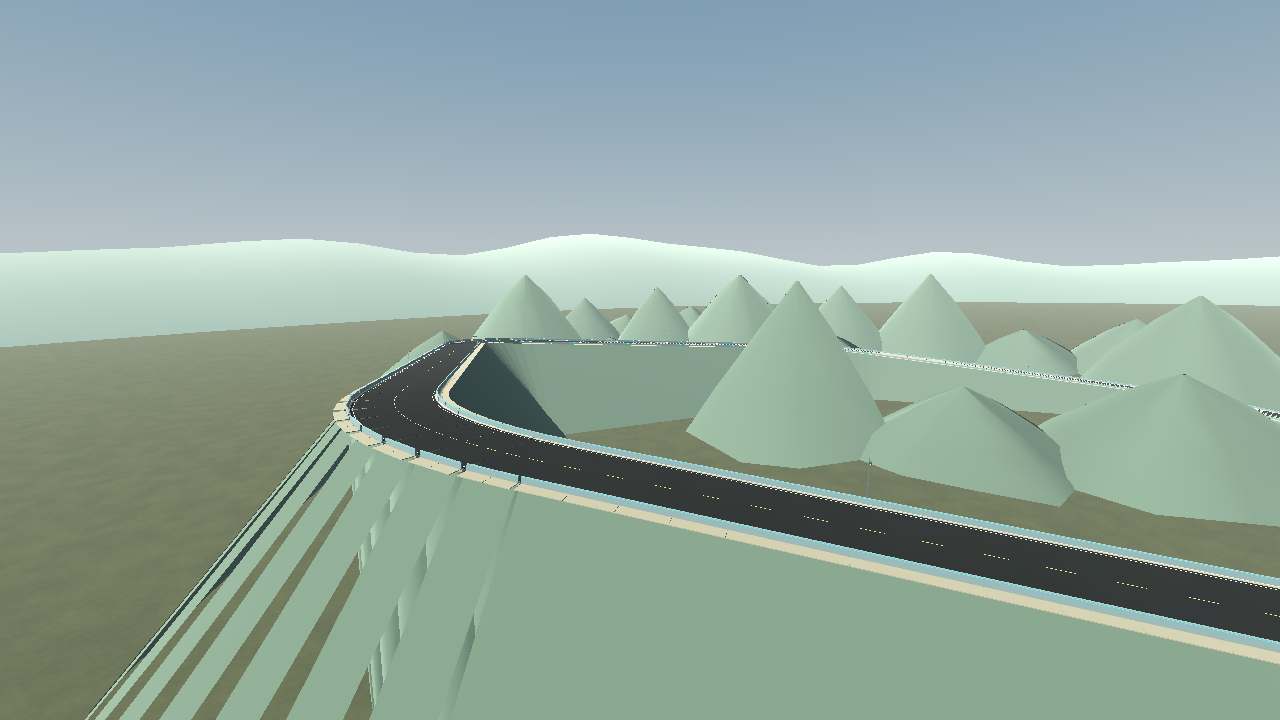 Actual CarRis game capture: Highland Scenic Road